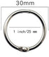 Loose Leaf Binder Rings 1-Inch?20 Pack? Office Metal Book Rings, Nickel Plated Steel Key Rings for School?Sliver...