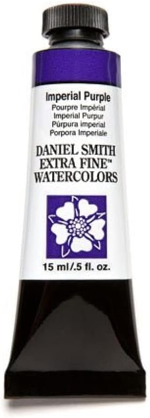 Daniel Smith Extra Fine Watercolor 15ml Paint Tube, Imperial Purple (284600174), 0.5 Fl Oz (Pack of 1)...