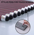 0.7mm Black Ink Gel Ink Rollerball Pens 2 in 1 Medium Point Pens with Stylus Work Pen Smooth Writing for Office Black gel pen (Burgundy-18pack)......