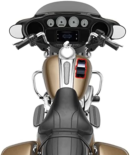 Heavy Duty Magnetic Mount Aluminum Smartphone Holder w/Security Tether for Smartphones *Best for Motorcycle Snow Mobile Forklift Pillar Gym Workou...