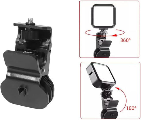 2 Pack Selfie Light Clip Mount Holde with 1/4 Screw Connector Attachment Clamp Stand for Monitor Camera Screen LCD Display Top Fill Light Flash We...