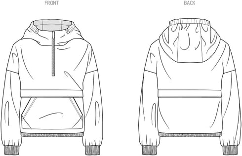 Simplicity Easy Men's Half Zip Hoodie Sewing Pattern Kit, Design Code S9829, Sizes S-M-L-XL-XXL, Multicolor...