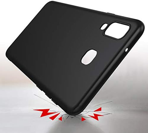 Tempered Glass Film 2 Pack + 2 Pack Cover for Cubot Kingkong 9 (6.58"), 9H Hardness Screen Protector and Soft Silicone Case Bumper Shell Protectiv...