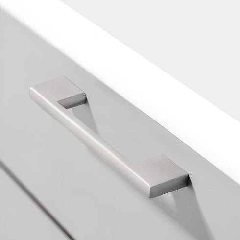 10 Pack Brushed Nickel Cabinet Pulls 5 inch Square Silver Handles Drawer Kitchen Cupboard Dresser Cabinet Hardware...