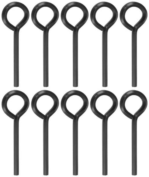 10 Pack Black 5/32 inch Standard Hex Dogging Key with Full Loop, Hex Dogging Key, Allen Key Sets Wrench Fit on Keychain Push Bar Panic Exit Device...
