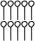10 Pack Black 5/32 inch Standard Hex Dogging Key with Full Loop, Hex Dogging Key, Allen Key Sets Wrench Fit on Keychain Push Bar Panic Exit Device...