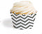 Dress My Cupcake Standard Cupcake Wrappers, Chevron, Grey, Set of 50...