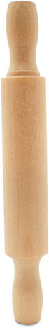 Wooden Mini Rolling Pin, 5 Inches Long, Pack of 6, Great for in The Kitchen, Play-doh, Crafting and Imaginative Play, by Woodpeckers...