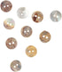 50 Pcs 2 Holes Sewing Round Craft Buttons 0.5inch (13mm) Craft Shell Buttons Shell Pearl Buttons for Shirts Clothes DIY Accessories...