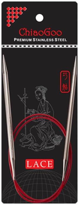ChiaoGoo RED Lace Circular Needle 100cm 3.50mm - 1pc...