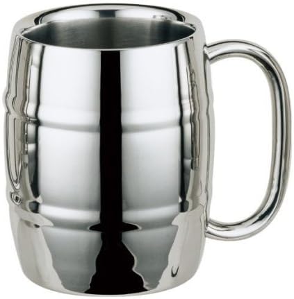 UName Double Wall Stainless Steel Barrel Mug,430ml,15oz UN020...