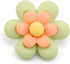 20 pcs Cute Green Resin Six Petals Flower Sewing Coat Buttons with Loop -20mm -13/16"...