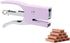 Purple Plier Stapler with #10 Staples Set, Cute Manual Stapler with 1000 No.10 Rose Gold Staples for Office and Home Desk Accessories Supplies (Pu...