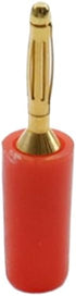 2mm Banana Plugs for Speaker Wire,Gold Plated Musical Speaker Cable Wire Pin Jack Test Probes Connectors for Amplifier,10Pcs Red...