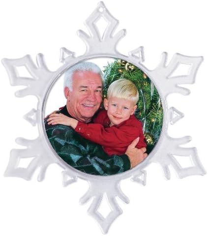 Make Your Own Acrylic Craft Photo Snowflake Ornaments - Pack of 12...
