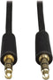 TRIPP LITE P312-015 3.5mm Mini Stereo Audio Cable Dubbing Cord M/M 15-Feet, Black...