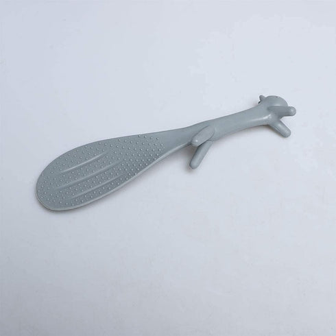 Plastic Squirrel Shaped Non Stick Rice Paddle Spoon Gray...