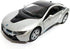 Kinsmart New 1:36 Display - Silver Color BMW I8 Diecast Model Car...