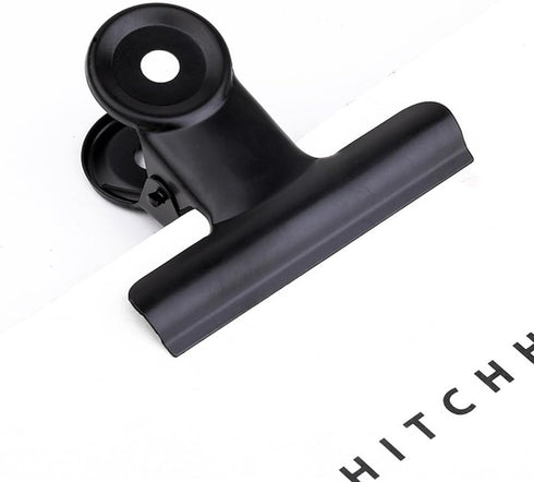 15pcs Mini Clips Note Clamps Folder Binder Hinge Clips Black Stainless Steel Paper Clips Hinge Paper Clips Binder Clips Black Binders Paper Clip C...