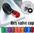 4Pcs Orange Tire Valve Stem Caps, Heavy-Duty Tire Valve Caps, Aluminum Alloy Wheel Caps, Tires Accessories, Universal for Cars, Suvs, Bike, Trucks...