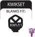 Lucky Line Forged Key Shapes, Sword - House Key Blank, KW1/11, 1 key (B301K)...