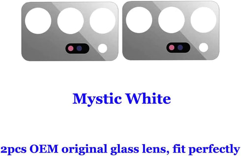 2pcs OEM Original Rear Back Camera Glass Lens Replacement for Samsung Galaxy Note 20 Ultra 5G (All Carriers) with Repair Tools Kit (Mystic White)....