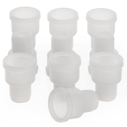 stonylab Silicone Stopper with Thread, 14# Natural Silicone Septum Stopper Fit for 14/20 Outer Joint Lab Glassware, Sleeve Type, Pack of 10...