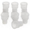 stonylab Silicone Stopper with Thread, 14# Natural Silicone Septum Stopper Fit for 14/20 Outer Joint Lab Glassware, Sleeve Type, Pack of 10...