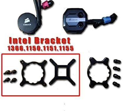 Intel 1366 1150 1151 1155 Socket Mounting Bracket Kit for Corsair Hydro Water Series for H80I VW,H100I V2,H115I INTELB...