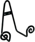 TRIPAR Decorative Scroll Rack, Small Black Display (3.75 Inch Depth) - Lightweight and Durable - Functions as Wall Rack or Tabletop Easel - Showca...