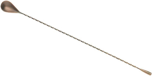 Barfly Bar Spoon, Teardrop End 15 3/4" (40 cm), Antique Copper...