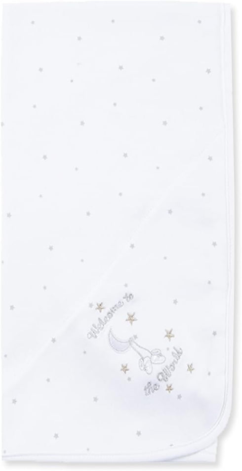 Little Me unisex baby nursery swaddling blankets, White, One Size US...