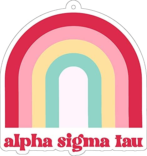 Alpha Sigma Tau - Rainbow Air Freshener - 2/Pack - Flowers & Sunshine Scent...