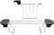 UPKOCH Toaster Sandwich Cage Toaster Tong Sandwich Slice Rack Classic Toaster Break Clip Stainless Steel Toaster Cage Accessories Kitchen Utensils...