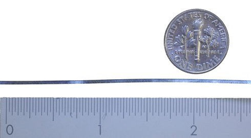 uGems Bezel Fine Silver Strip .040" Wide, .010" Thin, Soft Temper, 24" Length for Cloisonné Enamel Work and Tiny Cabochon Bezels - Pure .999 Silve...