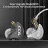 CCA CRA in Ear Monitor, Ultra-Thin Diaphragm Dynamic Driver IEM Earphones, Clear Sound & Deep Bass in Ear Headphones, Wired Gaming Earbuds with 2 ...