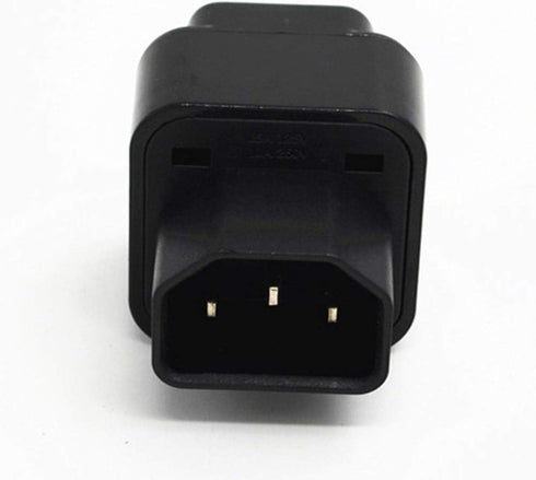 ANRANK IC141320AK UPS IEC C14 to Universal Female EU US UK AU C13 Socket Power Adapter AC Plug (2 Pack)...