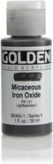 Golden Fluid Acrylic Paint 1 Ounce-Iridescent Micaceous Iron...
