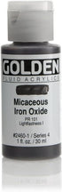 Golden Fluid Acrylic Paint 1 Ounce-Iridescent Micaceous Iron...