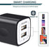 Wall Charger, 5Pack 5V/2.1AMP AILKIN Dual-Port USB Wall Charger Home Travel Plug Power Adapter for iPhone 14/13 Pro Max/12/SE/11Pro Max/XS/XR/8/7/...