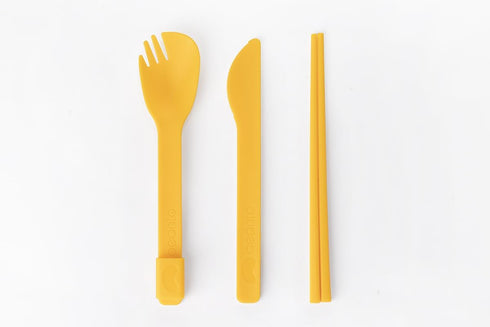 Cutlery Set On-The-Go (for Lunchboxes and Bento Boxes) - BPA Free - Food Grade Utensils - Dishwasher Safe & Perfect Companion for Beanto Bowl (Sun...
