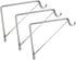 Design House, 182725 Steel Shelf Rod Bracket for Closet Storage Shelf with Hook, Pack of 3, White...