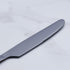 Black Dinner Knife Set, 9.2-inch Stainless Steel Shiny Black Dinner Table Knife Silverware, Set of 6...
