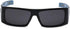 Locs Mens Hardcore Gafas De Sol Fashion Wrap Around Sunglasses with Bandana Print Inside - Free Microfiber Bag - Several Colors Available! (Black ...