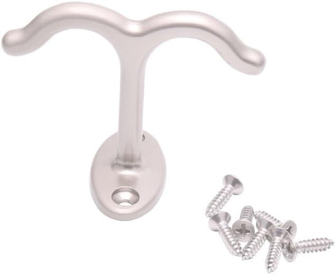 4 PCS Zinc Alloy Double Prong Ceiling Hook,Heavy Duty Coat Hook,Mug Hooks Under Cabinet Hooks,for Bathroom Kitchen Cabinet Garage...