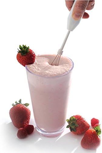 5pc Deluxe Cordless Mini Mixer - Mix Whip Stir Blend Beat Drink Frother...