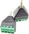 CablesOnline 2-Pack 3.5mm (1/8") Stereo TRRS Male Jack to AV 4-Screw Terminal Block Balun Connectors, PL-CN16-2...