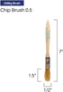 Pro Grade - Chip Paint Brushes - 24 Ea 1/2 Inch Chip Paint Brush Light Brown...