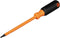 Klein Tools 6886INS Insulated Screwdriver, 1000V #1 Square Tip Screwdriver with 6-Inch Shank, Tip-Ident, Cushion-Grip Handle...