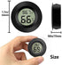 Meggsi 2 Pack Mini Digital Hygrometer Gauge Indoor Thermometer, LCD Monitor Temperature Outdoor Humidity Meter for Greenhouse Jars Incubators Guitar Case, Fahrenheit (?) or Celsius(?)